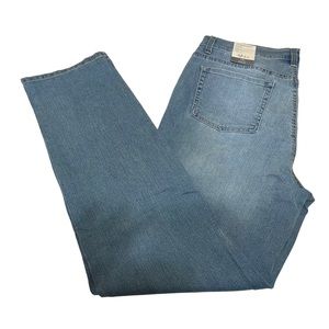 Straight Leg high rise slimming pocket long length jeans